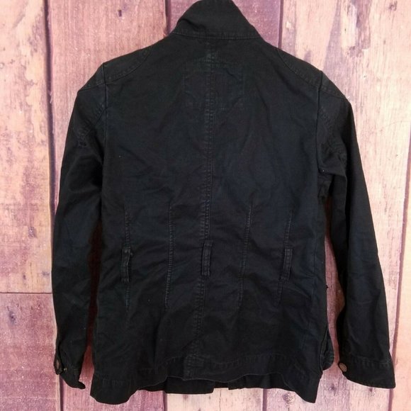 BANANA REPUBLIC Military Moto Denim Jacket - Picture 6 of 7